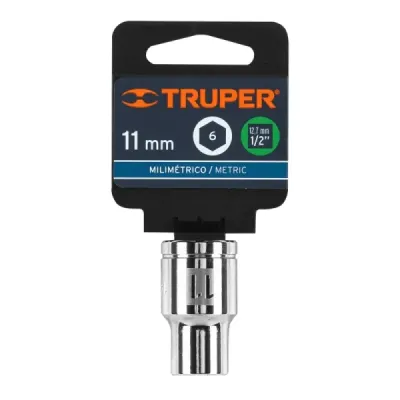 Copa Estándar 11 Mm De 6 Puntas, Cuadrante De 1/2" Truper