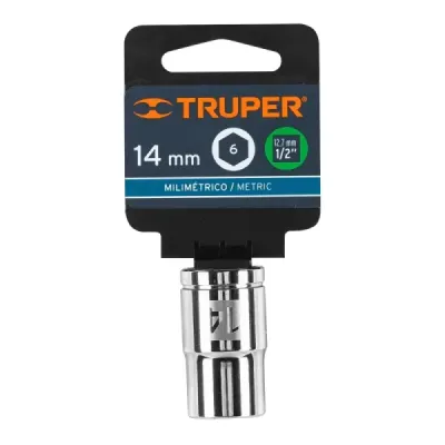 Copa Estándar 14 Mm De 6 Puntas, Cuadrante De 1/2" Truper