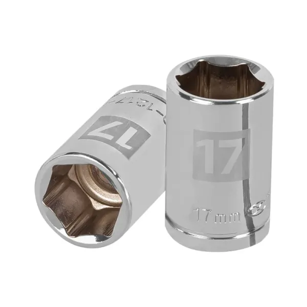 Copa Estándar 17 Mm De 6 Puntas, Cuadrante De 1/2" Truper (D-1217-M - 13267)
