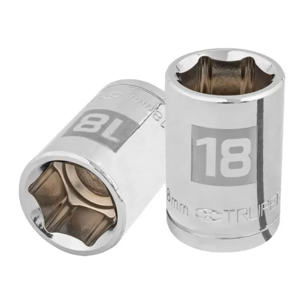 Copa Estándar 18 Mm De 6 Puntas, Cuadrante De 1/2" Truper (D-1218-M - 13268)