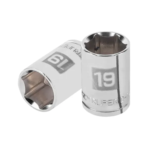Copa Estándar 19 Mm De 6 Puntas, Cuadrante De 1/2" Truper (D-1219-M - 13269)