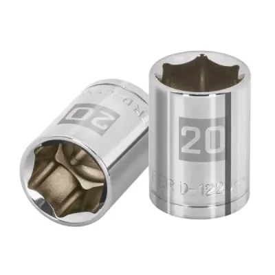 Copa Estándar 20 Mm De 6 Puntas, Cuadrante De 1/2" Truper
