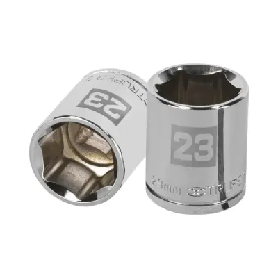 Copa Estándar 23 Mm De 6 Puntas, Cuadrante De 1/2" Truper