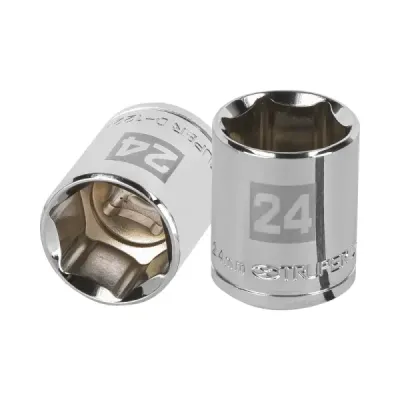 Copa Estándar 24 Mm De 6 Puntas, Cuadrante De 1/2" Truper