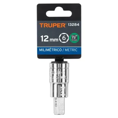 Copa Estándar De Punta Bristol 12 Mm, Cuadrante De 1/2" Truper