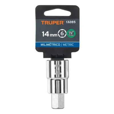 Copa Punta Bristol 14 Mm Estándar, Cuadrante De 1/2" Truper