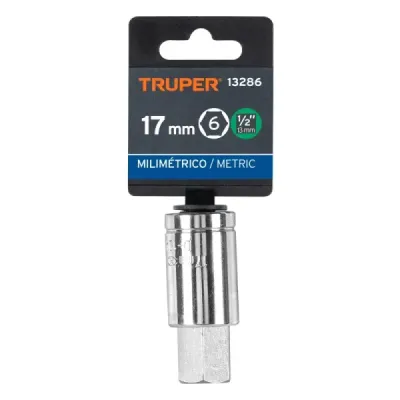 Copa Estándar De Punta Bristol 17 Mm, Cuadrante De 1/2" Truper