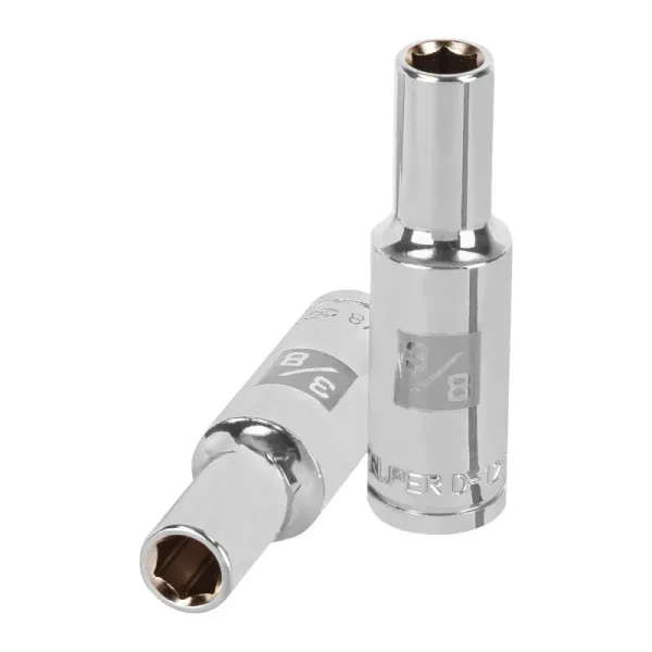 Copa Estándar Larga 3/8" De 6 Puntas, Cuadrante De 1/2" Truper (D-1212-HL - 13323)