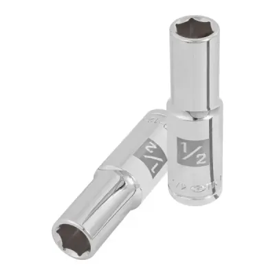 Copa Estándar Larga 1/2" De 6 Puntas, Cuadrante De 1/2" Truper