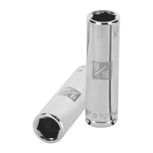 Copa Estándar Larga 9/16" De 6 Puntas, Cuadrante De 1/2" Truper (D-1218-HL - 13326)