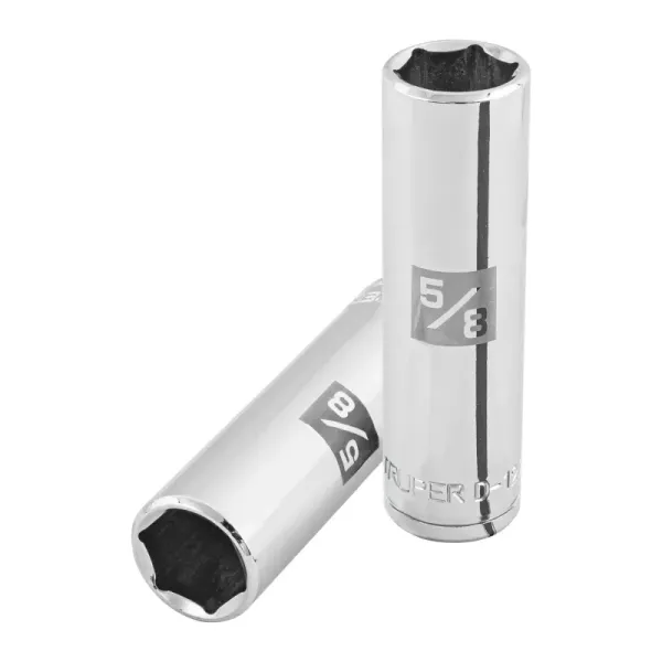 Copa Estándar Larga 5/8" De 6 Puntas, Cuadrante De 1/2" Truper (D-1220-HL - 13327)