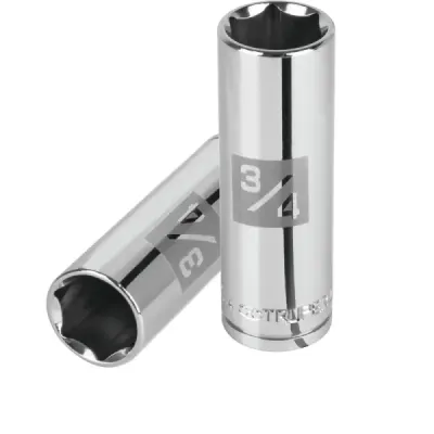 Copa Estándar Larga 3/4" De 6 Puntas, Cuadrante De 1/2" Truper