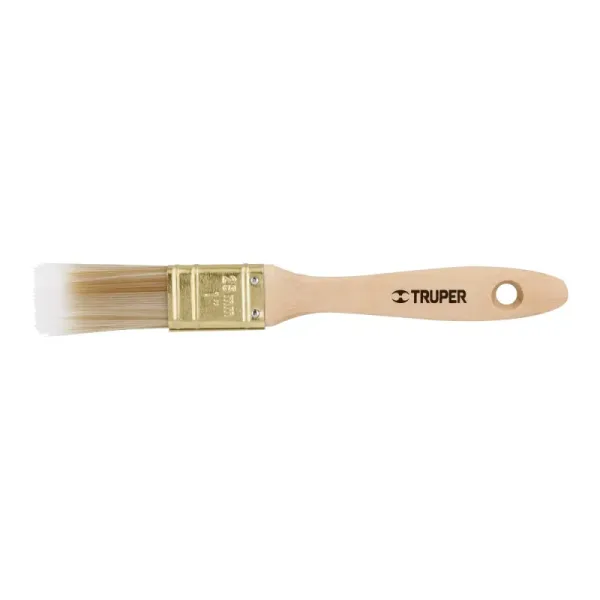 Brocha De 1" Con Cerdas Sintéticas Y Mango De Madera Truper (BRT-1S - 13342)