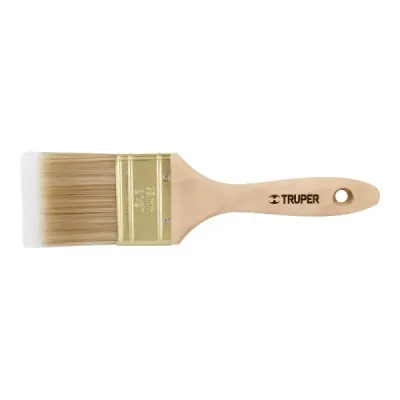 Brocha De 2.1/2" Con Cerdas Sintéticas Y Mango De Madera Truper