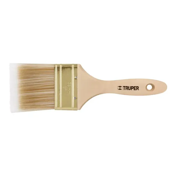 Brocha De 3" Con Cerdas Sintéticas Y Mango De Madera Truper (BRT-3S - 13346)