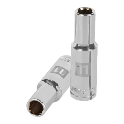 Copa Estándar Larga 11 Mm De 6 Puntas, Cuadrante De 1/2" Truper