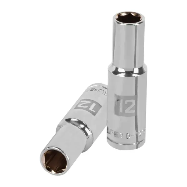 Copa Estándar Larga 12 Mm De 6 Puntas, Cuadrante De 1/2" Truper (D-1212-ML - 13352)