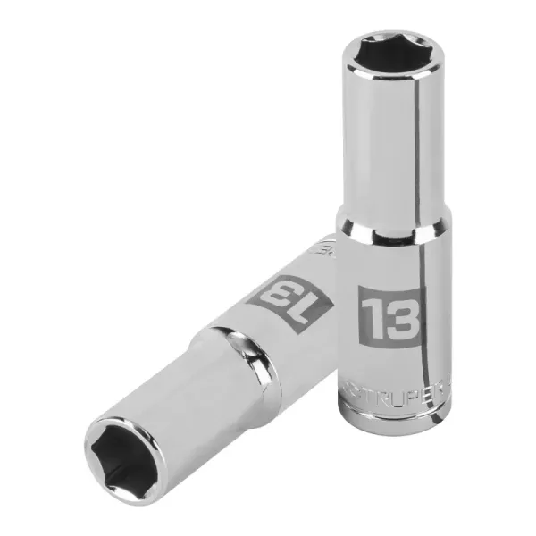 Copa Estándar Larga 13 Mm De 6 Puntas, Cuadrante De 1/2" Truper (D-1213-ML - 13353)