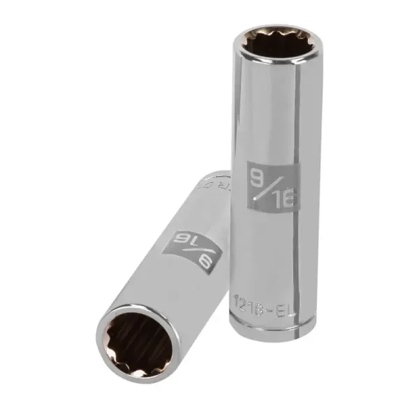Copa Estándar Larga 9/16" De 12 Puntas, Cuadrante De 1/2" Truper (D-1218-EL - 13361)