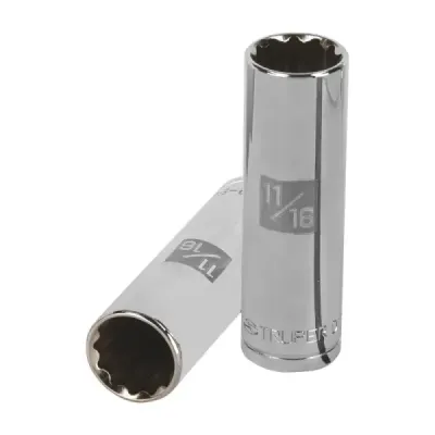 Copa Estándar Larga 11/16" De 12 Puntas, Cuadrante De 1/2" Truper