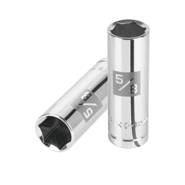 Copa Estándar Para Bujías 5/8", 6 Puntas, Cuadrante 1/2" Truper (D-1220-50L - 13365)