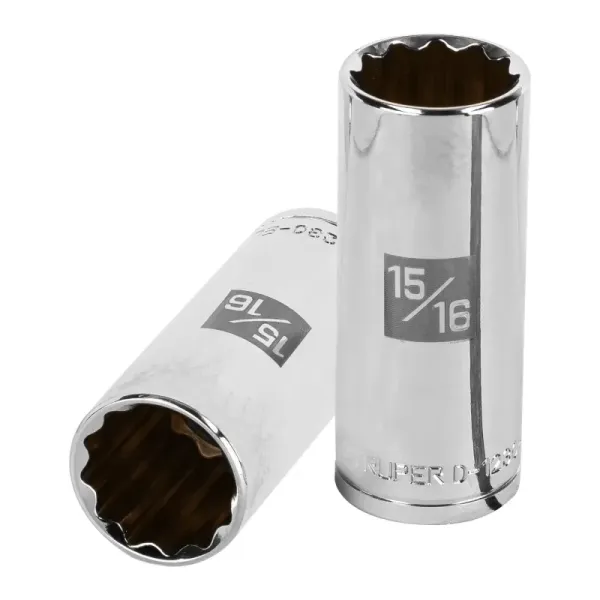 Copa Estándar Larga 15/16" De 12 Puntas, Cuadrante De 1/2" Truper (D-1230-EL - 13369)