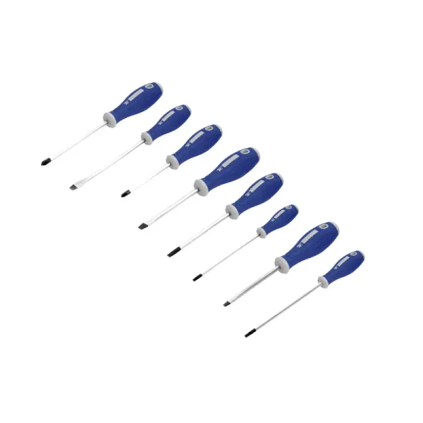 Juego De 8 Destornilladores Toolcraft Mango Bimaterial (TC1426)