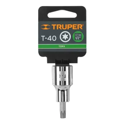 Copa Punta Torx T-40 Uso Profesional, Cuadrante De 1/2" Truper