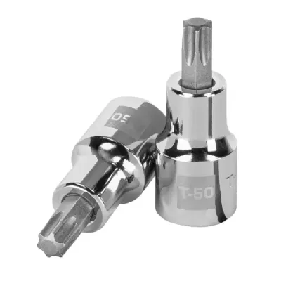 Copa Punta Torx T-50 Uso Profesional, Cuadrante De 1/2" Truper