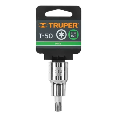 Copa Punta Torx T-50 Uso Profesional, Cuadrante De 1/2" Truper