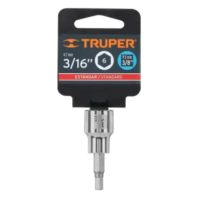 Copa Estándar De Punta Bristol 3/16", Cuadrante De 3/8" Truper
