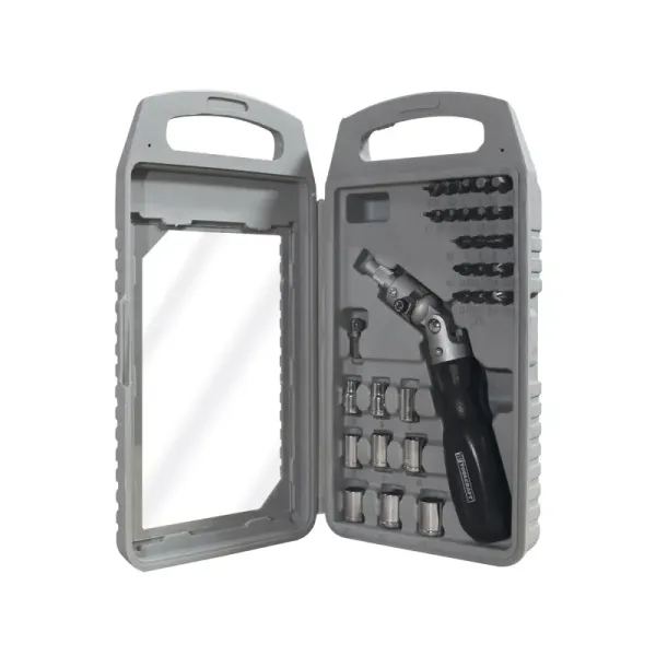 Juego De Puntas Y Destornillador Ratchet Toolcraft 32 Piezas (TC1430)