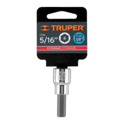 Copa Estándar De Punta Bristol 5/16", Cuadrante De 3/8" Truper