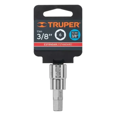 Copa Estándar De Punta Bristol 3/8", Cuadrante De 3/8" Truper
