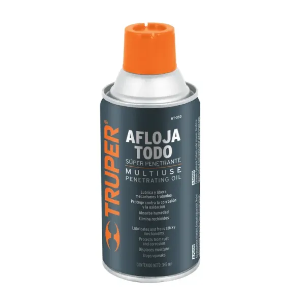 Aceite Aflojatodo De 345 Ml, Protege, Limpia Y Lubrica Truper (WT-350 - 13470)