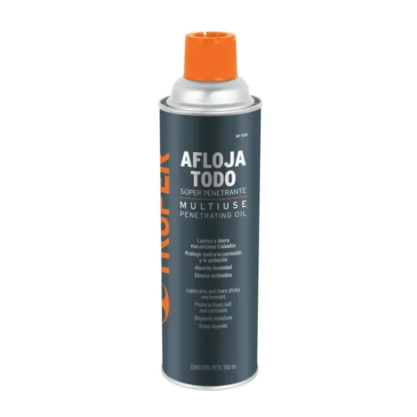 Aceite Aflojatodo De 550 Ml, Protege, Limpia Y Lubrica Truper (WT-550 - 13472)