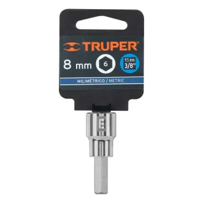 Copa Estándar De Punta Bristol 8 Mm, Cuadrante De 3/8" Truper