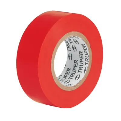 Cinta De Aislar Profesional De Pvc Roja De 9 M X 19 Mm Truper
