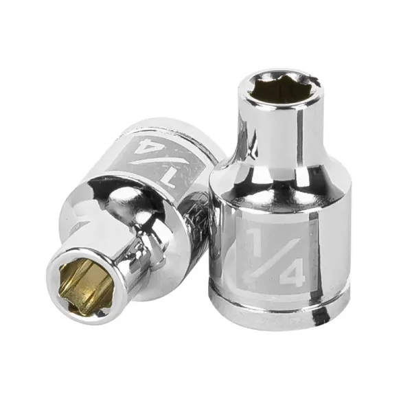 Copa Estándar 1/4" De 6 Puntas, Cuadrante De 3/8" Truper (D-3808-H - 13605)