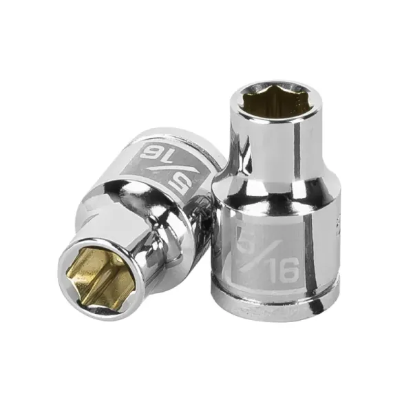 Copa Estándar 5/16" De 6 Puntas, Cuadrante De 3/8" Truper (D-3810-H - 13606)