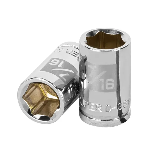 Copa Estándar 7/16" De 6 Puntas, Cuadrante De 3/8" Truper (D-3814-H - 13608)