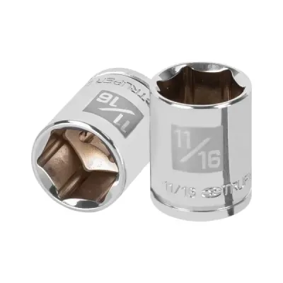 Copa Estándar 11/16" De 6 Puntas, Cuadrante De 3/8" Truper