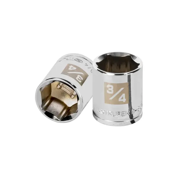 Copa Estándar 3/4" De 6 Puntas, Cuadrante De 3/8" Truper (D-3824-H - 13613)