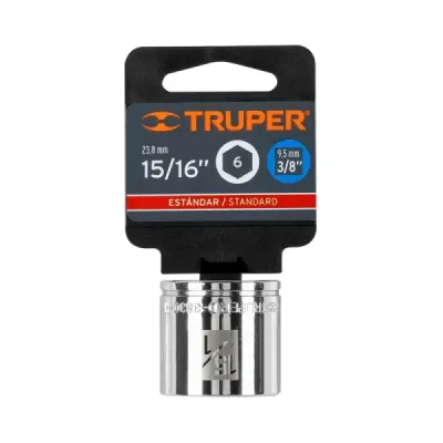Copa Estándar 15/16" De 6 Puntas, Cuadrante De 3/8" Truper