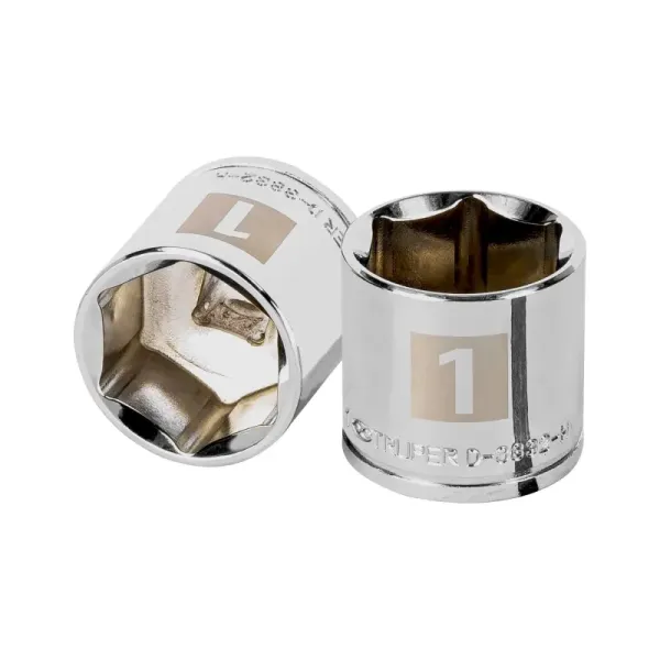 Copa Estándar 1" De 6 Puntas, Cuadrante De 3/8" Truper (D-3832-H - 13617)