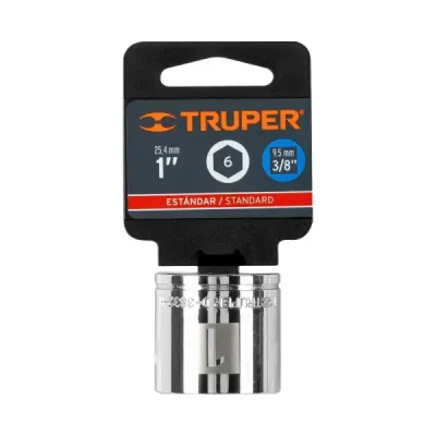 Copa Estándar 1" De 6 Puntas, Cuadrante De 3/8" Truper