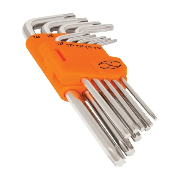 Juego De 9 Llaves Torx Largas, Incluye Estuche Organizador Truper (TORX-9L - 13647)