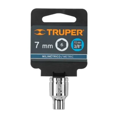 Copa Estándar 7 Mm De 6 Puntas, Cuadrante De 3/8" Truper