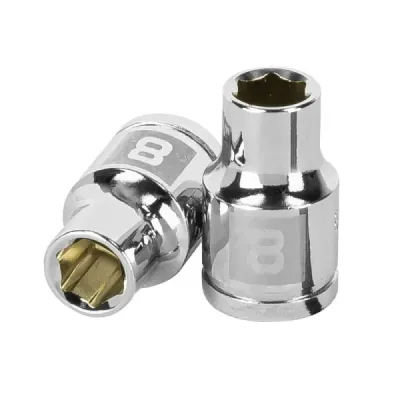 Copa Estándar 8 Mm De 6 Puntas, Cuadrante De 3/8" Truper