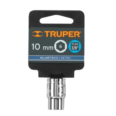 Copa Estándar 10 Mm De 6 Puntas, Cuadrante De 3/8" Truper